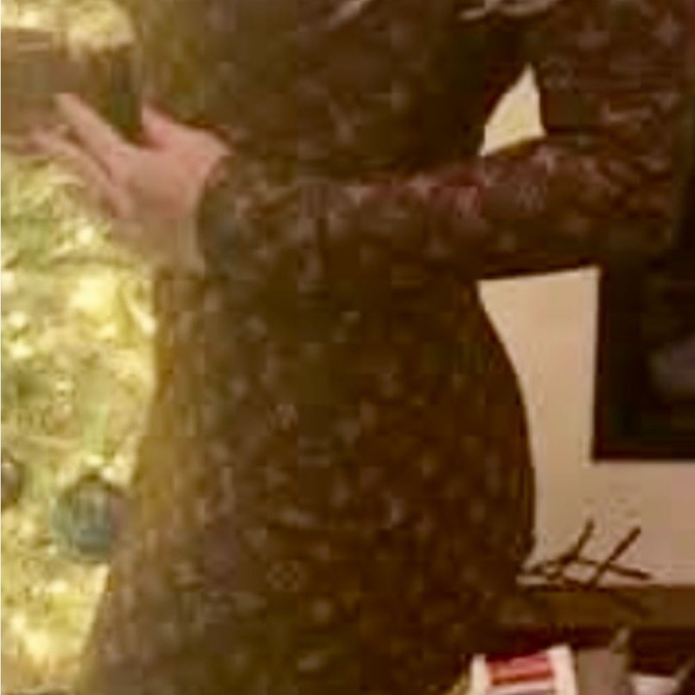 Elegant Black and Gold Patterned Dress